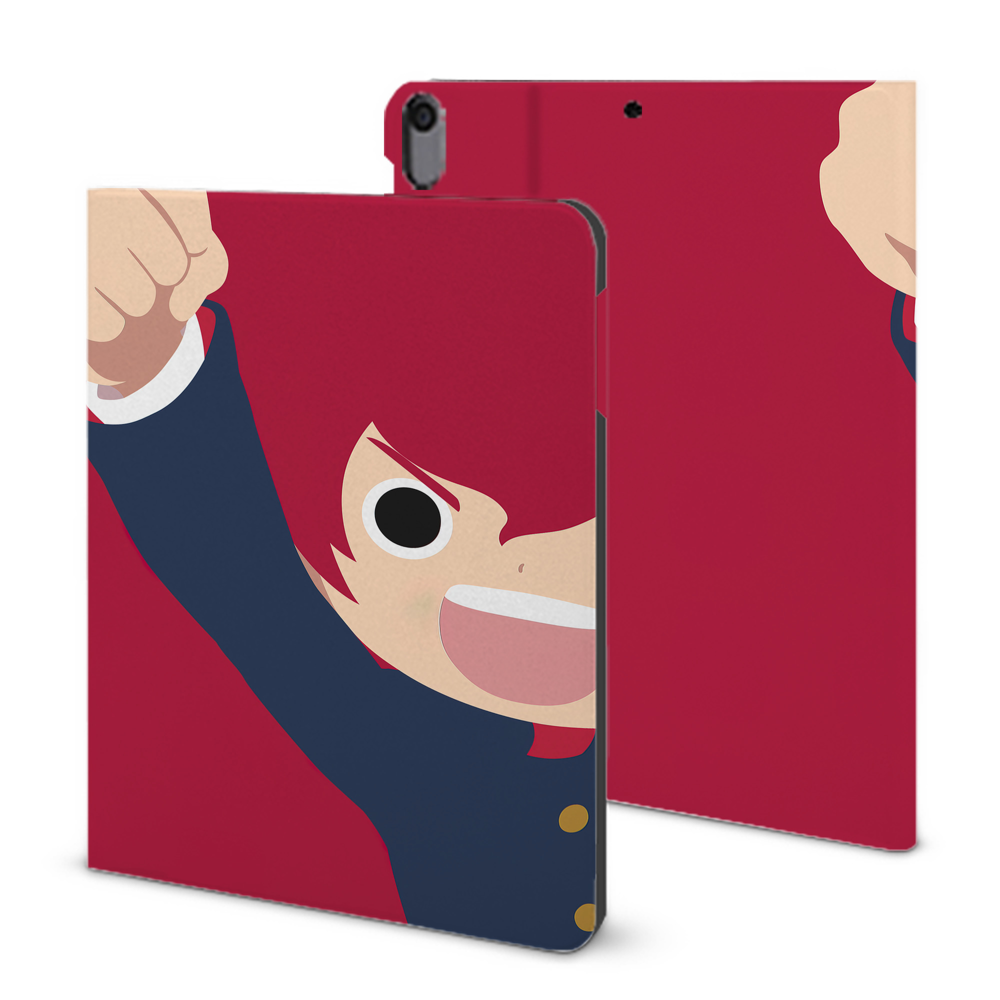 （画像用） 妖怪ウォッチ Yo-kai Watch IPad ケース ブック型 PUレザー TPU 耐衝撃 軽量 薄型 ペン収納なし 全面保護 IPad 各モデル対応